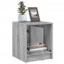 Nightstands with glass doors 2 units gray Sonoma 35x37x42 cm by , Nightstands - Ref: Foro24-836354, Price: 40,78 €, Discount: %