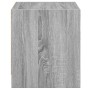 Mesitas noche con puertas vidrio 2 uds gris Sonoma 35x37x42 cm de , Mesitas de noche - Ref: Foro24-836354, Precio: 41,13 €, D...