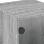 Nightstands with glass doors 2 units gray Sonoma 35x37x42 cm by , Nightstands - Ref: Foro24-836354, Price: 40,78 €, Discount: %