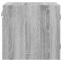 Mesitas noche con puertas vidrio 2 uds gris Sonoma 35x37x35 cm de , Mesitas de noche - Ref: Foro24-836473, Precio: 54,75 €, D...