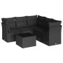 Set de sofás de jardín 6 piezas y cojines ratán sintético negro de , Conjuntos de jardín - Ref: Foro24-3249464, Precio: 403,0...