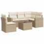Juego de sofás jardín con cojines 6 pzas ratán sintético beige de , Conjuntos de jardín - Ref: Foro24-3218968, Precio: 404,24...