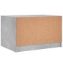 Mesa de centro con puertas de vidrio grs hormigón 68x50x42 cm de , Mesas de centro - Ref: Foro24-836367, Precio: 44,27 €, Des...