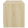 Mueble de TV con puertas de vidrio roble Sonoma 68x37x42 cm de , Muebles TV - Ref: Foro24-836359, Precio: 37,84 €, Descuento: %