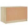 Mueble de TV con puertas de vidrio roble Sonoma 68x37x42 cm de , Muebles TV - Ref: Foro24-836359, Precio: 38,18 €, Descuento: %