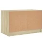 Mueble de TV con puertas de vidrio roble Sonoma 68x37x42 cm de , Muebles TV - Ref: Foro24-836359, Precio: 37,84 €, Descuento: %