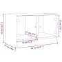 Mueble de TV con puertas de vidrio roble Sonoma 68x37x42 cm de , Muebles TV - Ref: Foro24-836359, Precio: 37,84 €, Descuento: %