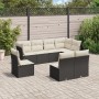 Set de sofás de jardín 8 piezas y cojines ratán sintético negro de , Conjuntos de jardín - Ref: Foro24-3217756, Precio: 443,9...
