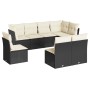 Set de sofás de jardín 8 piezas y cojines ratán sintético negro de , Conjuntos de jardín - Ref: Foro24-3217756, Precio: 443,9...