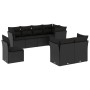 Set de sofás de jardín 8 piezas y cojines ratán sintético negro de , Conjuntos de jardín - Ref: Foro24-3249764, Precio: 560,8...
