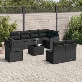 8-piece garden sofa set and black synthetic rattan cushions by , Modular outdoor sofas - Ref: Foro24-3251412, Price: 567,94 €...
