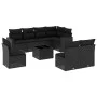 8-piece garden sofa set and black synthetic rattan cushions by , Modular outdoor sofas - Ref: Foro24-3251412, Price: 567,94 €...
