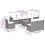 8-piece garden sofa set and black synthetic rattan cushions by , Modular outdoor sofas - Ref: Foro24-3251412, Price: 567,94 €...