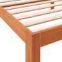 Estructura cama con cabecero madera pino marrón cera 90x200 cm de , Camas y somieres - Ref: Foro24-844271, Precio: 75,23 €, D...
