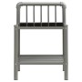 Mesita de noche metal y vidrio gris y negro 45x34,5x62,5cm de vidaXL, Mesitas de noche - Ref: Foro24-325097, Precio: 28,36 €,...