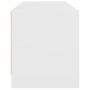 Mueble de TV con puertas de vidrio blanco 102x37x42 cm de , Muebles TV - Ref: Foro24-836371, Precio: 48,38 €, Descuento: %