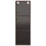 Mueble de pared puertas de vidrio marrón roble 35x37x100 cm de , Taquillas y armarios de almacenamiento - Ref: Foro24-836489,...