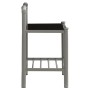 Mesita de noche metal y vidrio gris y negro 45x34,5x62,5cm de vidaXL, Mesitas de noche - Ref: Foro24-325097, Precio: 28,36 €,...