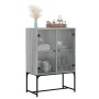 Armario auxiliar puertas de vidrio gris Sonoma 69x37x100 cm de , Aparadores - Ref: Foro24-836551, Precio: 76,44 €, Descuento: %