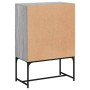 Armario auxiliar puertas de vidrio gris Sonoma 69x37x100 cm de , Aparadores - Ref: Foro24-836551, Precio: 76,44 €, Descuento: %
