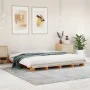 Cama de palets madera maciza de pino marrón cera 180x200 cm de , Camas y somieres - Ref: Foro24-844458, Precio: 205,28 €, Des...