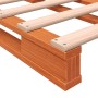 Cama de palets madera maciza de pino marrón cera 180x200 cm de , Camas y somieres - Ref: Foro24-844458, Precio: 191,85 €, Des...