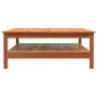Mesa de centro madera maciza de pino marrón cera 100x100x40 cm de , Mesas de centro - Ref: Foro24-844470, Precio: 130,10 €, D...