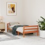 Estructura de cama madera maciza de pino marrón cera 90x190 cm de , Camas y somieres - Ref: Foro24-844487, Precio: 102,75 €, ...