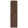 Estantería con puertas madera marrón roble 136x37x142 cm de , Librerías y estanterías - Ref: Foro24-3206530, Precio: 252,89 €...