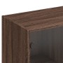 Estantería con puertas madera marrón roble 136x37x142 cm de , Librerías y estanterías - Ref: Foro24-3206530, Precio: 252,89 €...