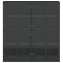 Estantería con puertas madera de ingeniería negro 136x37x142 cm de , Librerías y estanterías - Ref: Foro24-3206518, Precio: 2...