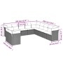 Set de sofás de jardín 11pzas con cojines ratán sintético beige de , Conjuntos de jardín - Ref: Foro24-3217878, Precio: 725,9...