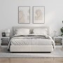 Mesitas de noche con puertas de vidrio 2 uds blanco 35x37x42 cm de , Mesitas de noche - Ref: Foro24-836344, Precio: 41,35 €, ...