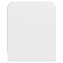 Mesitas de noche con puertas de vidrio 2 uds blanco 35x37x42 cm de , Mesitas de noche - Ref: Foro24-836344, Precio: 41,35 €, ...