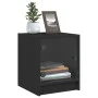 Mesitas de noche con puertas de vidrio 2 uds negro 35x37x42 cm de , Mesitas de noche - Ref: Foro24-836346, Precio: 41,10 €, D...