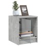 Mesitas noche puertas de vidrio 2 uds gris hormigón 35x37x42 cm de , Mesitas de noche - Ref: Foro24-836350, Precio: 40,20 €, ...