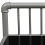 Mesita de noche metal y vidrio gris y negro 45x34,5x62,5cm de vidaXL, Mesitas de noche - Ref: Foro24-325097, Precio: 28,36 €,...