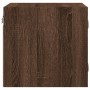 Mesitas noche con puertas vidrio 2 uds roble marrón 35x37x35 cm de , Mesitas de noche - Ref: Foro24-836475, Precio: 54,75 €, ...