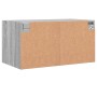 Mueble de pared puertas de vidrio gris Sonoma 68,5x37x35 cm de , Taquillas y armarios de almacenamiento - Ref: Foro24-836507,...