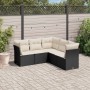 Set de muebles de jardín 5 pzas y cojines ratán sintético negro de , Conjuntos de jardín - Ref: Foro24-3249455, Precio: 321,8...