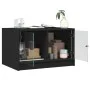 Mesa de centro con puertas de vidrio negra 68x50x42 cm de , Mesas de centro - Ref: Foro24-836365, Precio: 45,16 €, Descuento: %