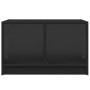 Mesa de centro con puertas de vidrio negra 68x50x42 cm de , Mesas de centro - Ref: Foro24-836365, Precio: 45,56 €, Descuento: %