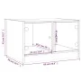 Mesa de centro con puertas de vidrio negra 68x50x42 cm de , Mesas de centro - Ref: Foro24-836365, Precio: 45,16 €, Descuento: %