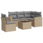 Juego de sofás jardín con cojines 6 pzas ratán sintético beige de , Conjuntos de jardín - Ref: Foro24-3218969, Precio: 382,95...