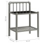 Mesita de noche metal y vidrio gris y negro 45x34,5x62,5cm de vidaXL, Mesitas de noche - Ref: Foro24-325097, Precio: 28,36 €,...