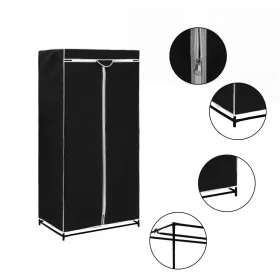 Armario negro 75x50x160 cm de vidaXL, Armarios roperos - Ref: Foro24-282437, Precio: 26,75 €, Descuento: %