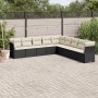 Set de sofás de jardín 8 piezas y cojines ratán sintético negro de , Conjuntos de jardín - Ref: Foro24-3217776, Precio: 492,8...