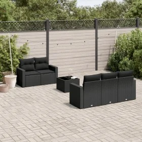 6-piece garden sofa set with black synthetic rattan cushions by , Modular outdoor sofas - Ref: Foro24-3251032, Price: 468,67 ...