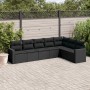 Set de comedor de jardín 7 pzas y cojines ratán sintético negro de , Conjuntos de jardín - Ref: Foro24-3219035, Precio: 452,6...