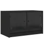 Mueble de TV con puertas de vidrio negro 68x37x42 cm de , Muebles TV - Ref: Foro24-836358, Precio: 39,08 €, Descuento: %